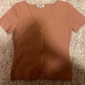 Light Pink zip up Shirt